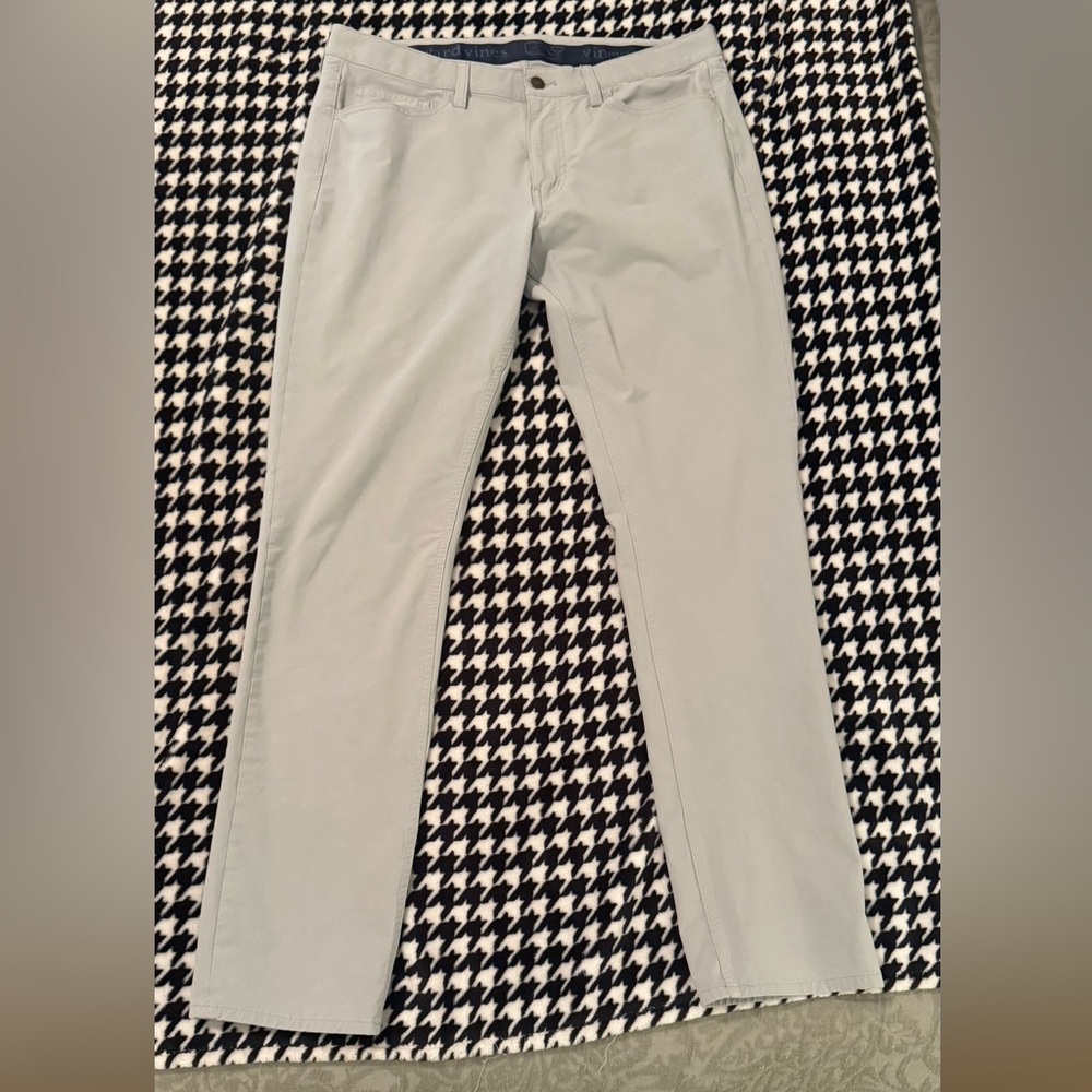 Vineyard Vines Performance On-The-Go 5-Pocket Pants Gray 34x34